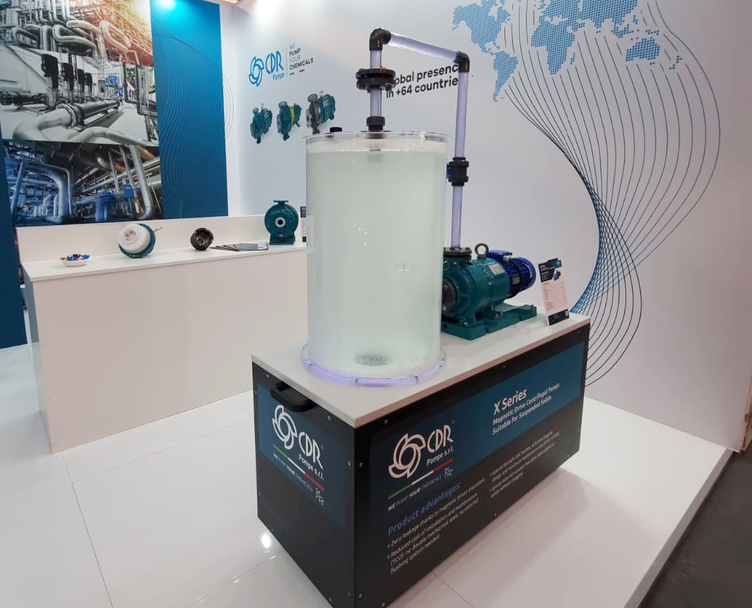 Pompa serie x in stand achema