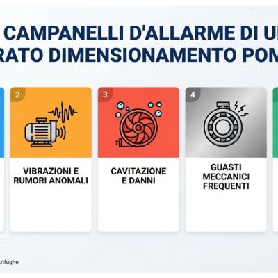errato dimensionameto pompe